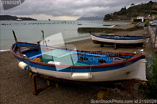 Image of  house coastline in porto venere italy