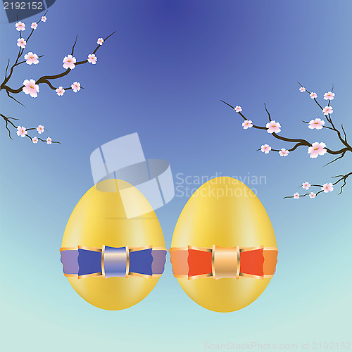 Image of  two easter eggs