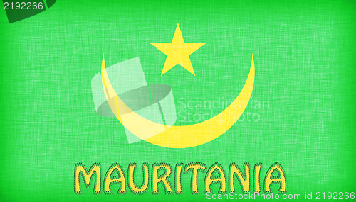 Image of Linen flag of Mauritania