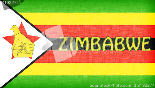 Image of Linen flag of Zimbabwe