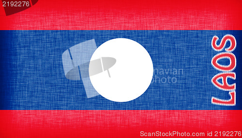 Image of Linen flag of Laos