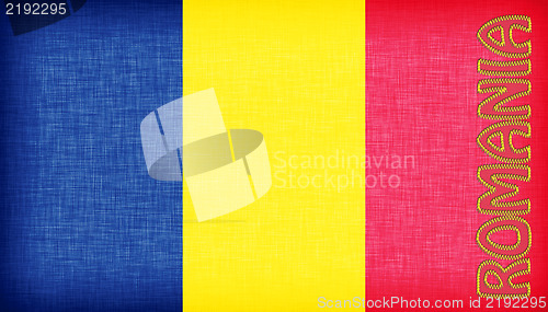 Image of Linen flag of Romania