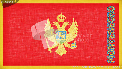 Image of Linen flag of Montenegro 
