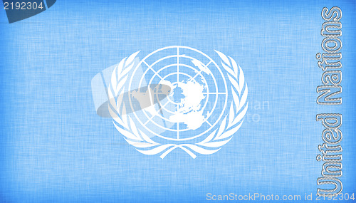 Image of Linen flag of the UN