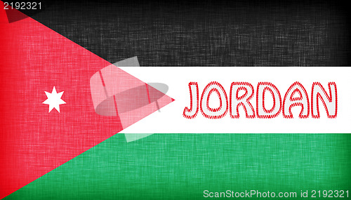 Image of Linen flag of Jordan