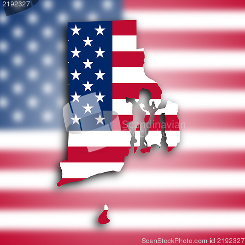 Image of Map of Rhode Island