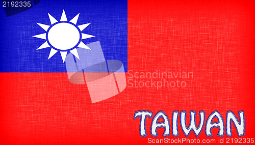 Image of Linen flag of Taiwan