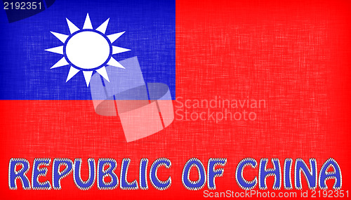 Image of Linen flag of Taiwan