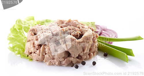 Image of cod liver on white background