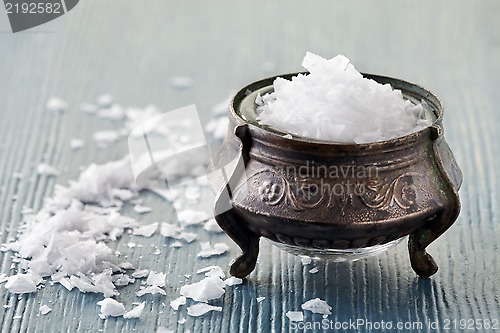 Image of old silver saltcellar