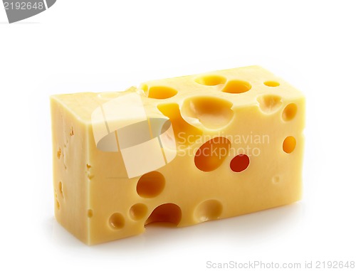 Image of cheese on white background