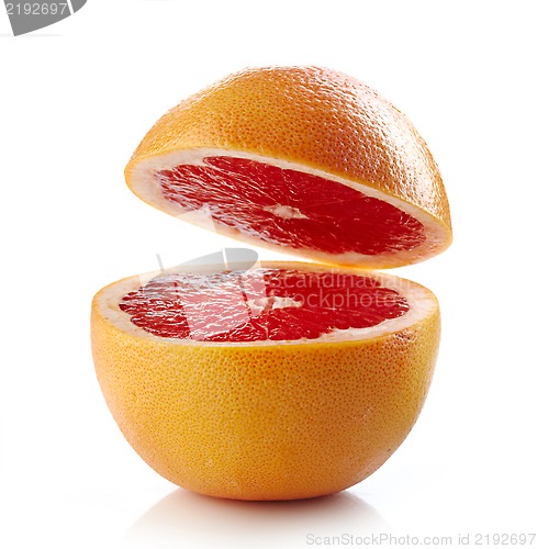 Image of fresh half grapefruit