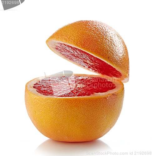 Image of fresh half grapefruit
