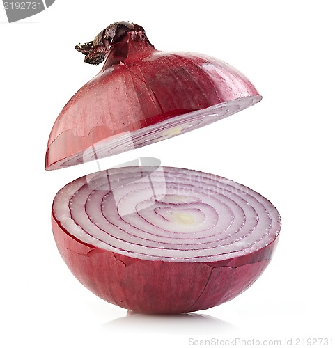 Image of half red onion