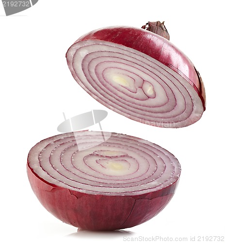 Image of half red onion