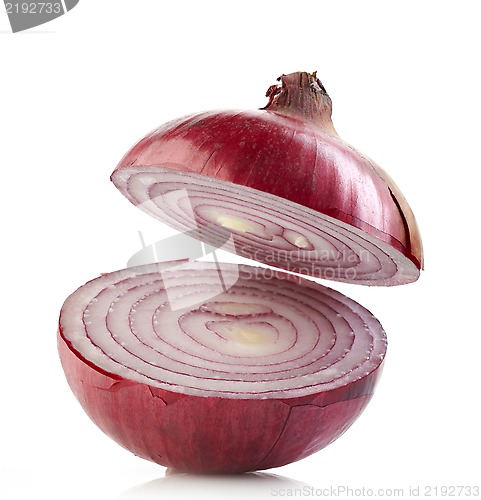 Image of half red onion