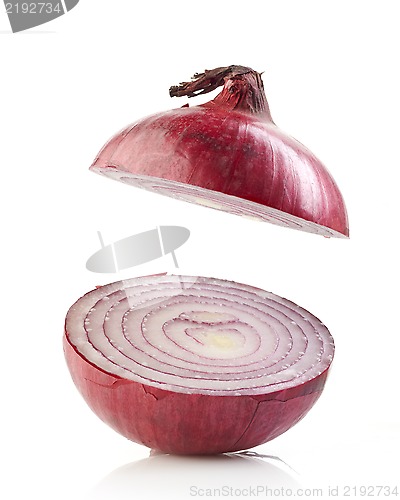 Image of half red onion