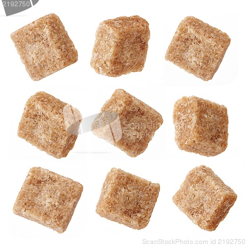 Image of various brown sugar cubes