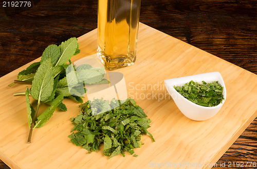 Image of Mint sauce ingredients