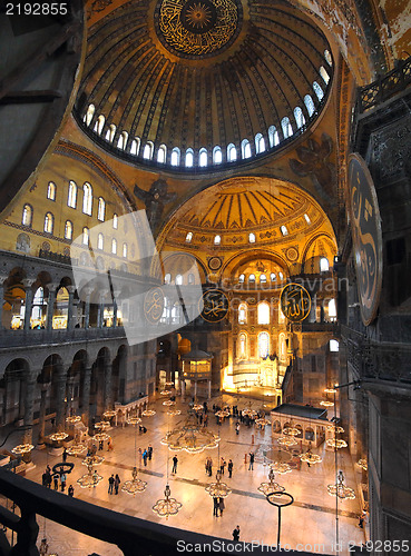 Image of hagia sofia museum interior in istanbul