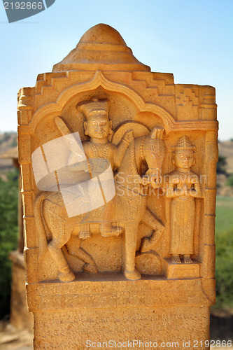 Image of old indian sculpture in cenotaph Bada Bagh