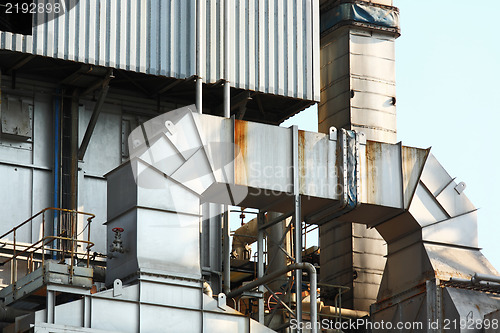 Image of Industrial building, Steel pipeline