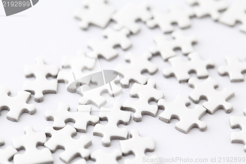 Image of white jigsaw puzzle