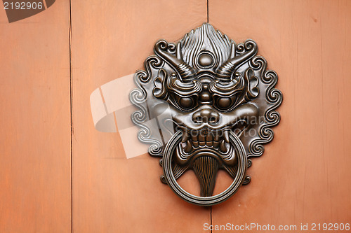 Image of lion door knob