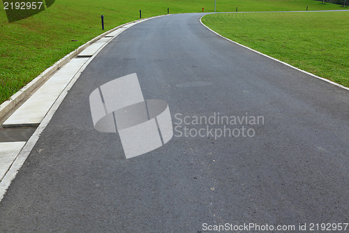 Image of path in golf course