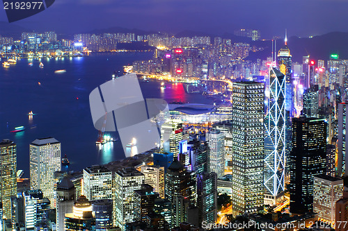 Image of Hong Kong city night