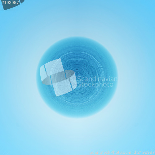 Image of blue sea and sky planet