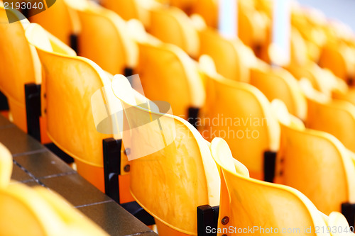 Image of empty stadium seat