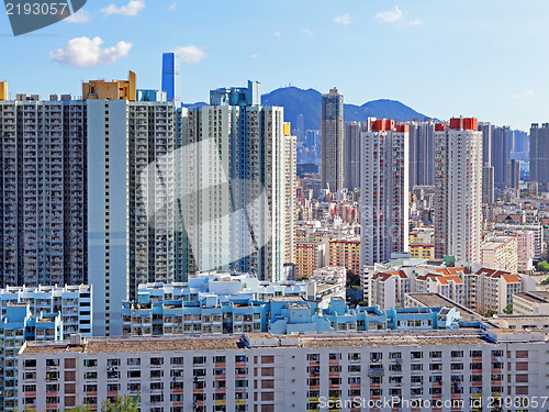 Image of Hong Kong public housing apartment block