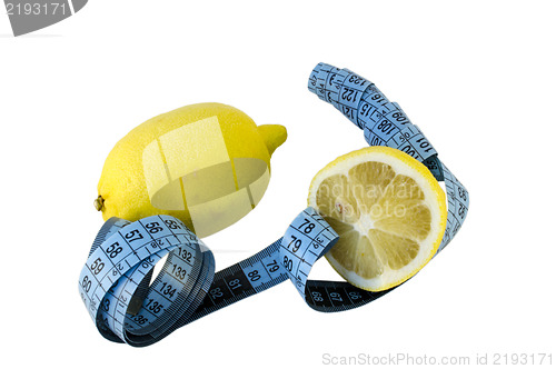 Image of centimeter shell and yellow lemon  