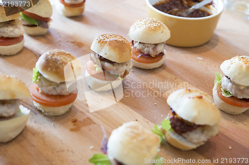 Image of mini hamburgers