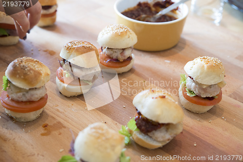 Image of mini hamburgers