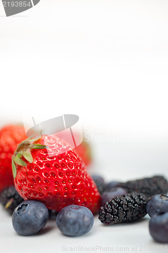 Image of berries on white 