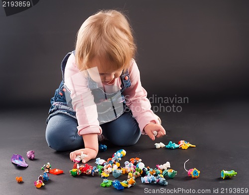 Image of portrait of adorable young girl