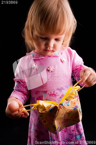 Image of portrait of adorable young girl