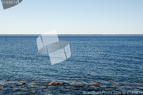 Image of Background of clear blue water