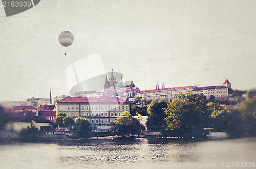 Image of Prague Photo in vintage style.