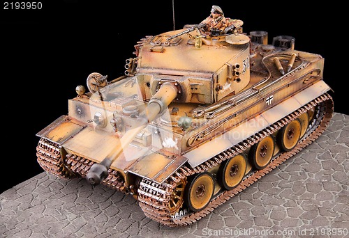 Image of German heavy tank of World War II model