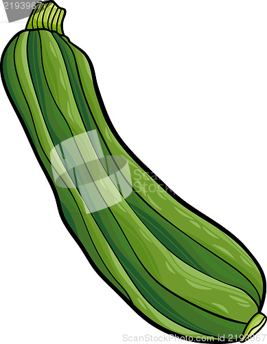 Image of zucchini vegetable cartoon illustration