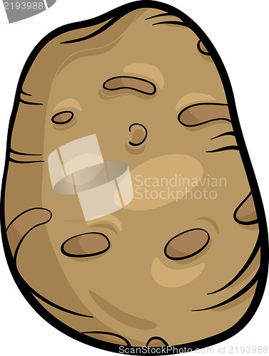 Image of potato vegetable cartoon illustration