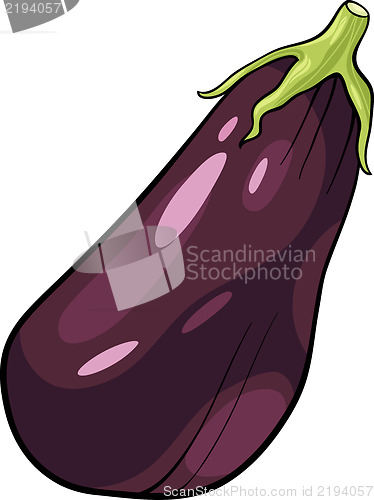 Image of eggplant vegetable cartoon illustration