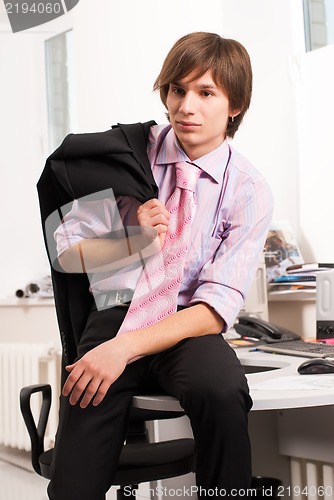 Image of Businessman in office