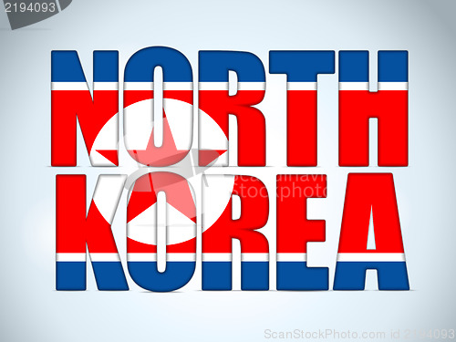 Image of North Korea Country Letter Background