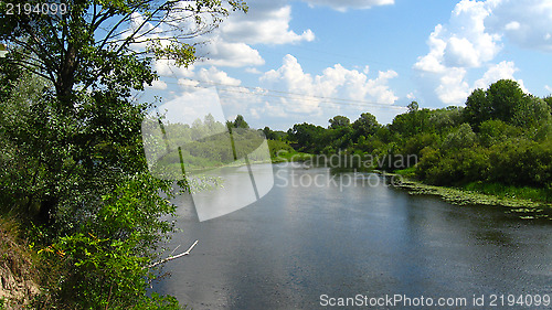 Image of beautiful landscape with river