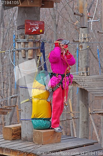 Image of Zip line girl