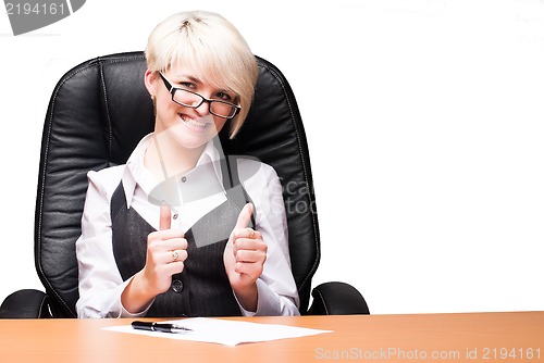 Image of beautiful young businesswoman